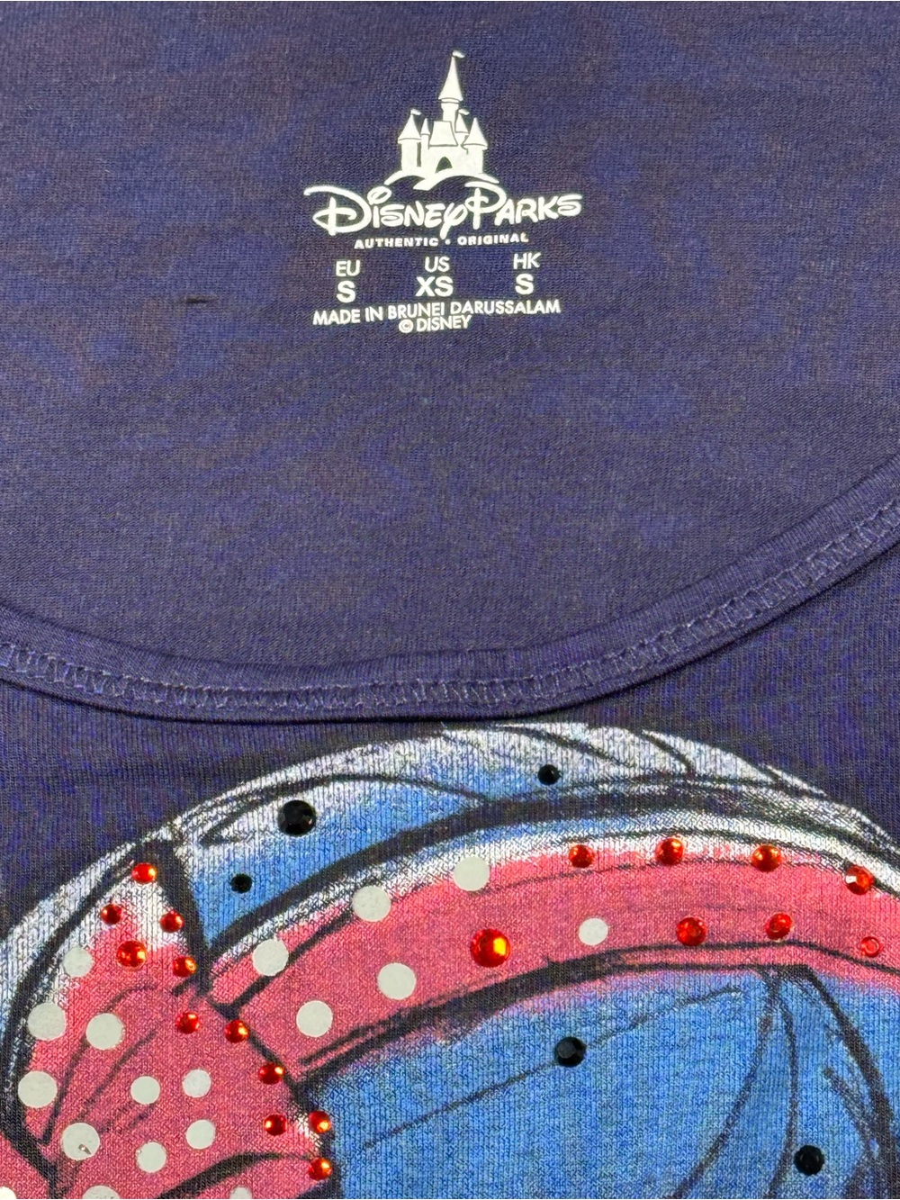 Disney Snow White Graphic Tee Navy Blue Disney Princess Shirt Women’s Small EUC - Picture 4 of 5
